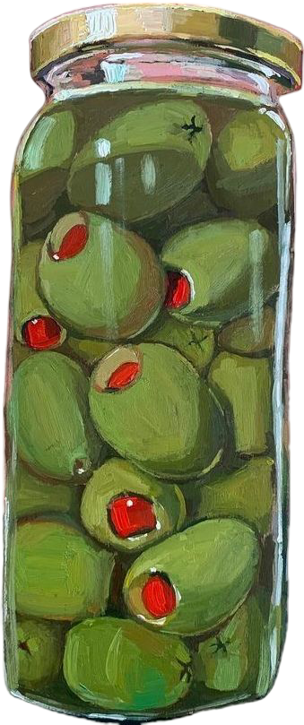 Olives in a jar