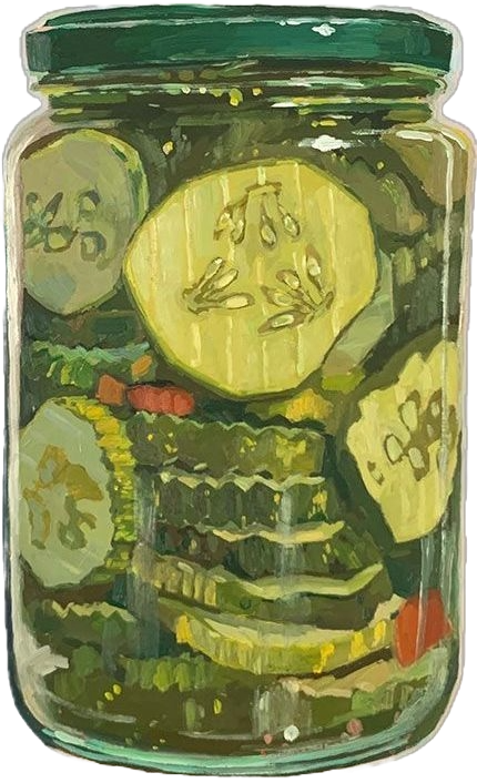 Pickles in a jar